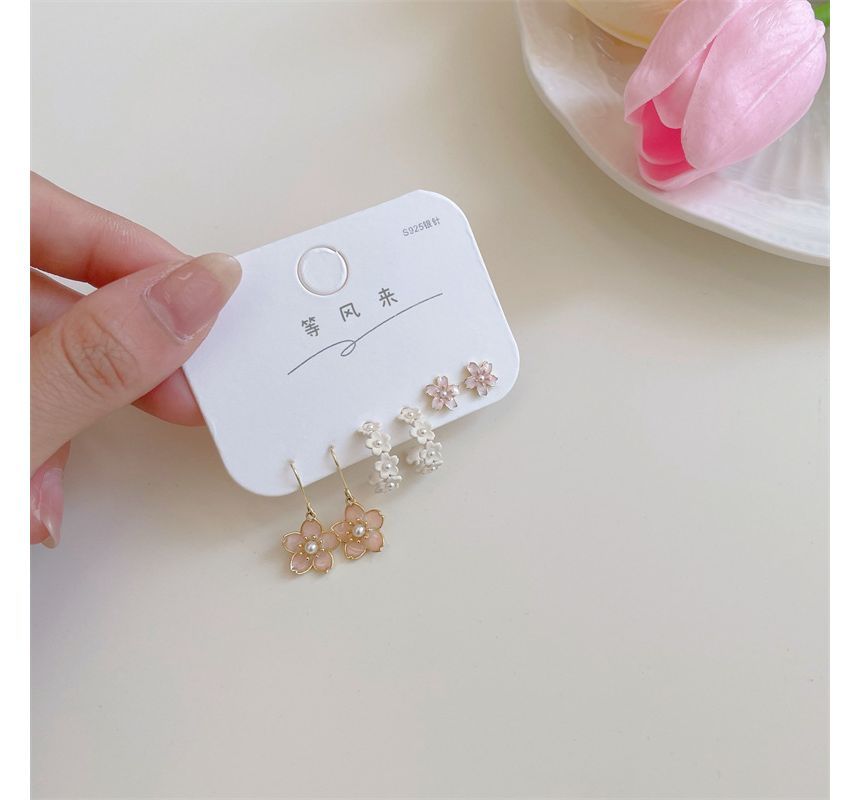 Earring Pair 3 Alloy (various Sakura Set: designs)