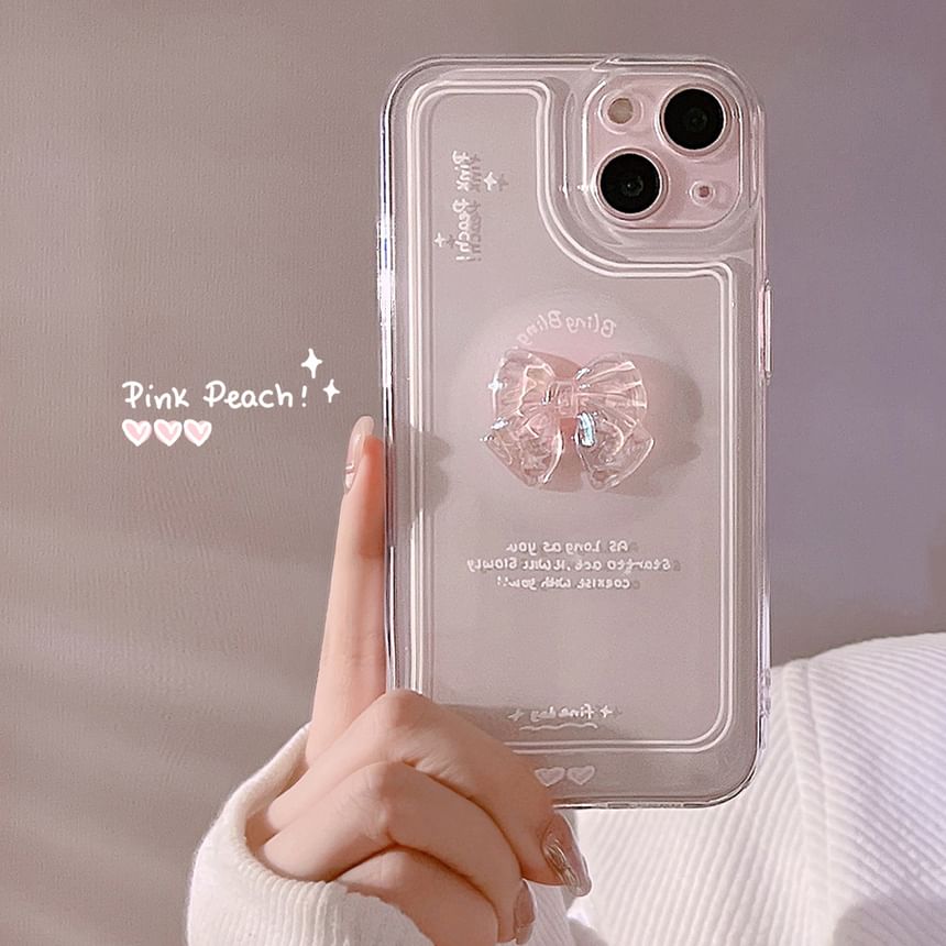 Bow Transparent Phone Case