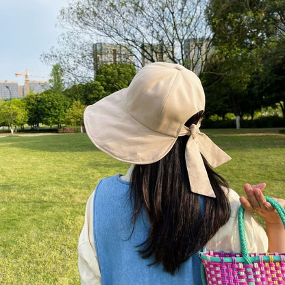 Bow Plain Sun Hat
