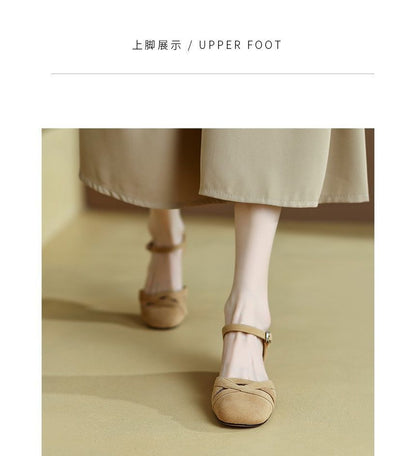 Ankle Strap D'Orsay Flats