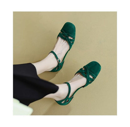 Ankle Strap D'Orsay Flats