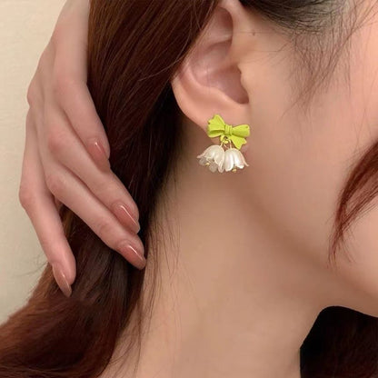 Floral Clip On Earring / Ear Stud