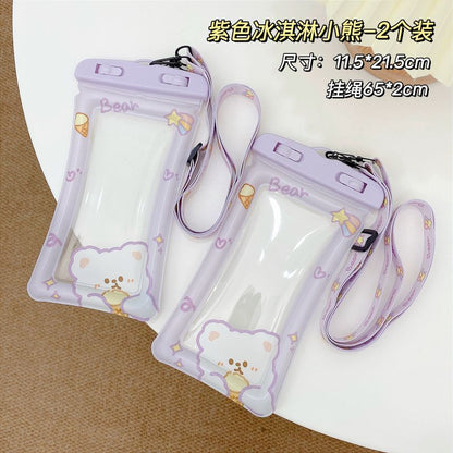 Print  Waterproof Phone Pouch (various designs) / Set