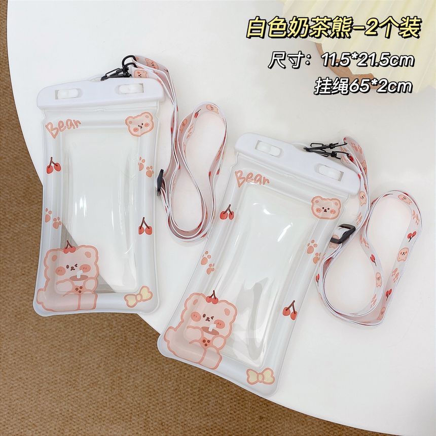 Print  Waterproof Phone Pouch (various designs) / Set
