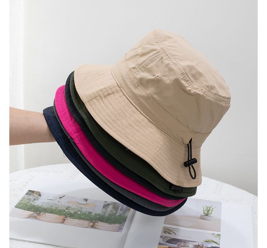 Drawstring Bucket Hat