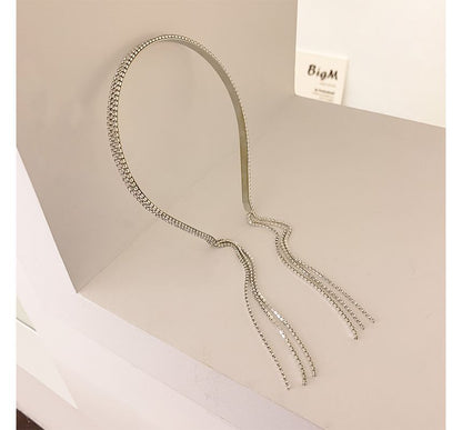 Rhinestone Fringe Headband
