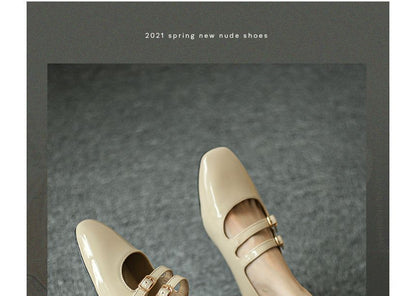 Double Strap Slingback Flats