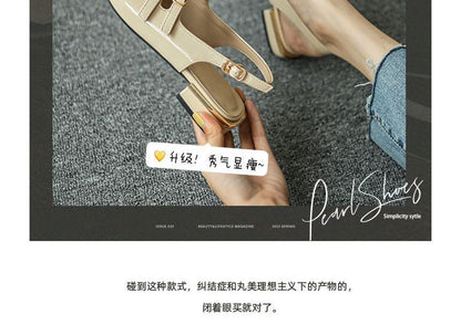 Double Strap Slingback Flats