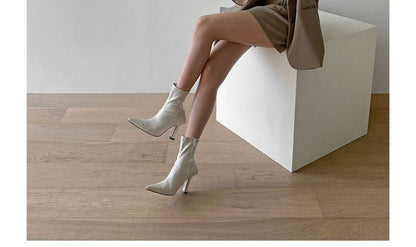 Pointed Stiletto Short Boots