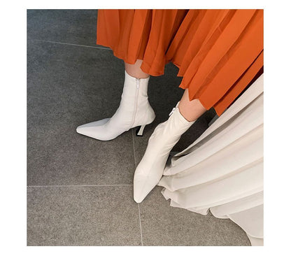 Pointed Stiletto Short Boots