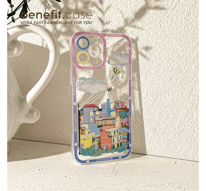 City Print Transparent Phone Case