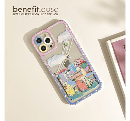 City Print Transparent Phone Case