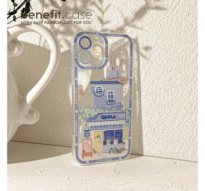 House Print Transparent Phone Case