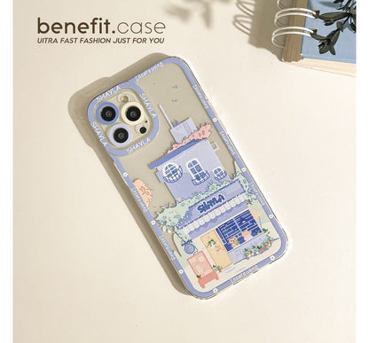 House Print Transparent Phone Case