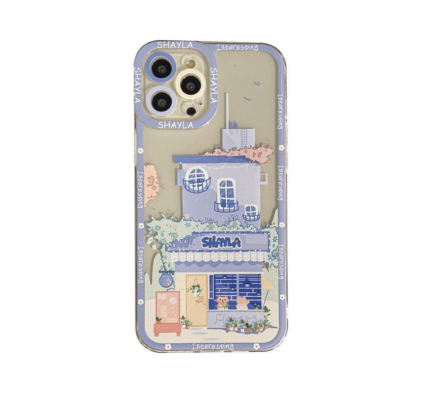 House Print Transparent Phone Case