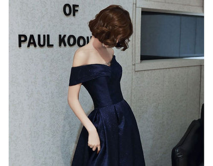 Off-Shoulder Maxi Cocktail Dress