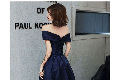 Off-Shoulder Maxi Cocktail Dress