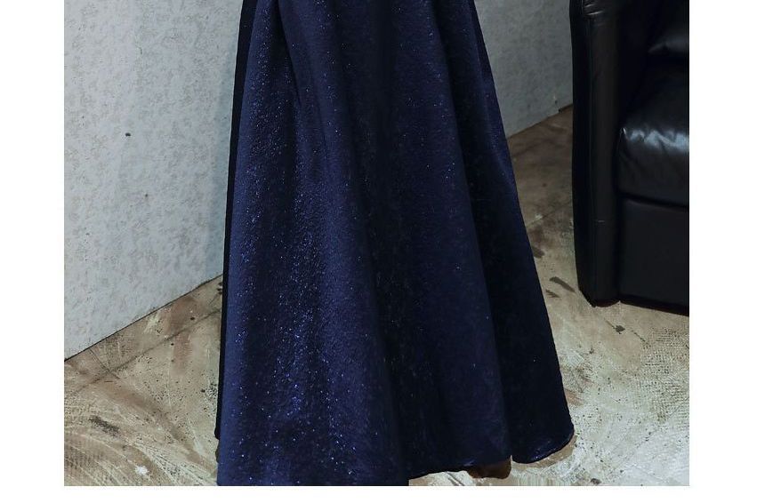 Off-Shoulder Maxi Cocktail Dress