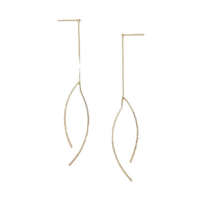 Curve Sterling Silver Fringed Earring / Faux Gemstone Sterling Silver Pendant