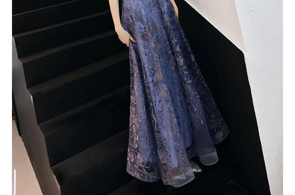 / Cocktail Gown Dress Evening A-Line Mesh