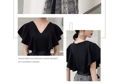 Short-Sleeve Gown A-Line Dress Cocktail Evening /