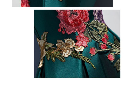 Cocktail / Gown Embroidered Dress Evening Off-Shoulder A-Line