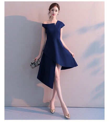 Asymmetrical A-Line Cocktail Dress / Evening Gown