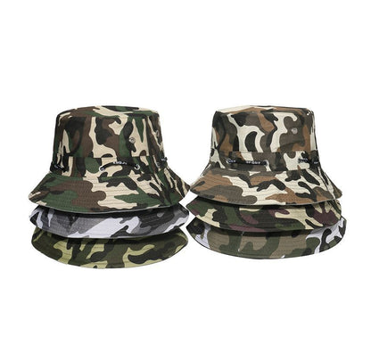Plain / Camouflage Print Bucket Hat