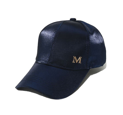 Lettering Satin Baseball Cap