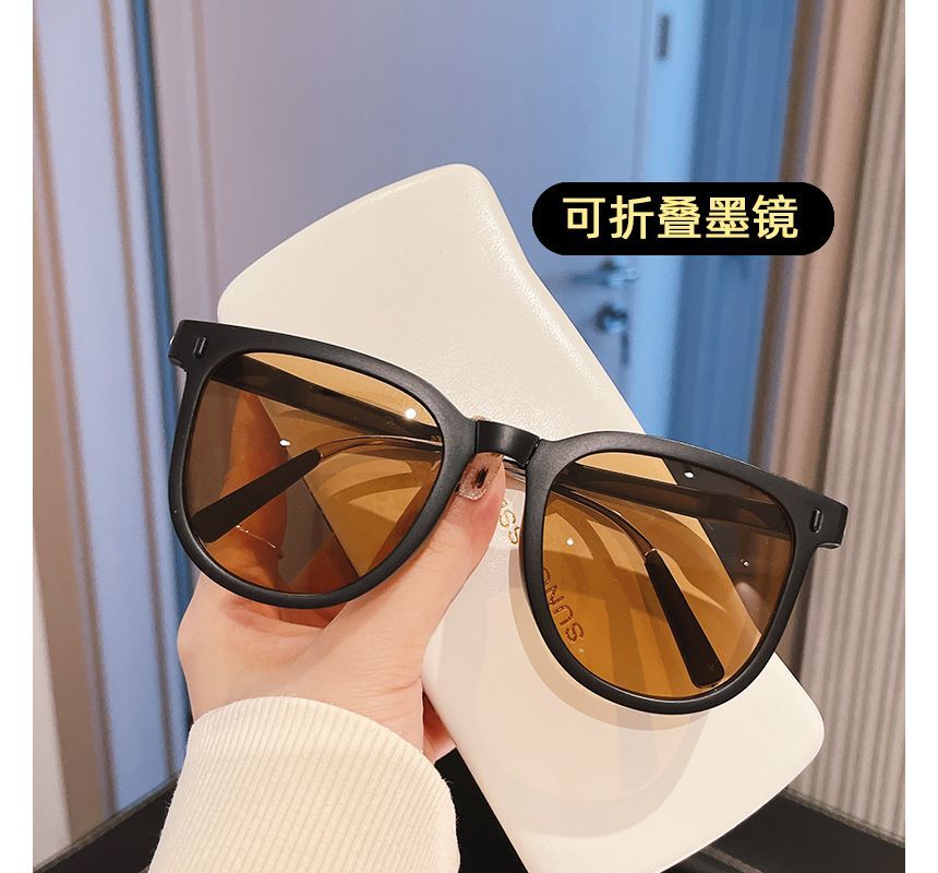 Foldable Round Sunglasses