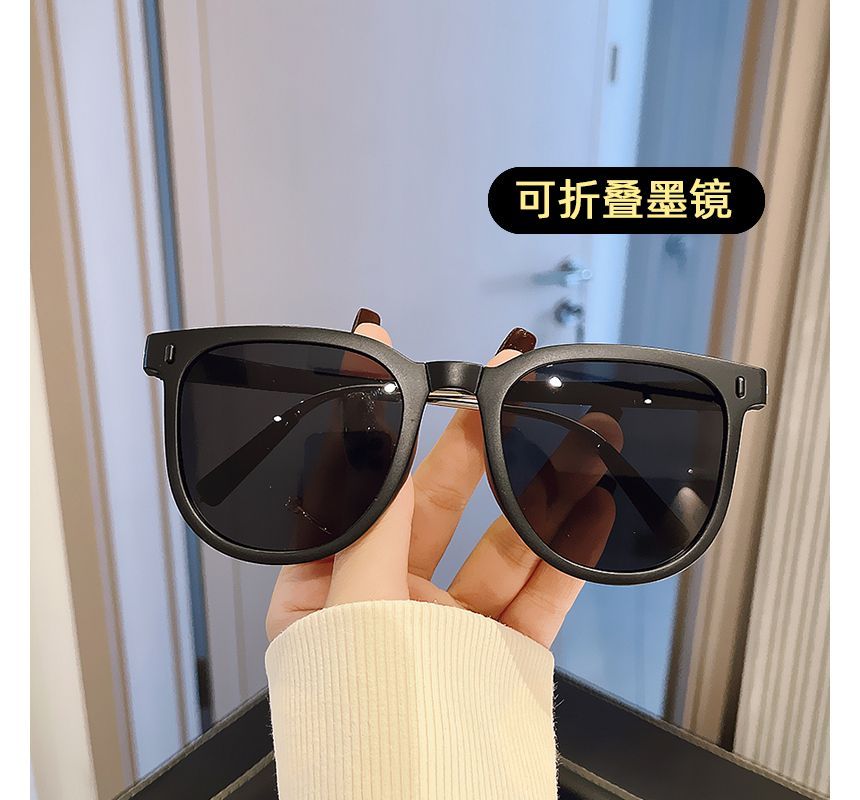Foldable Round Sunglasses