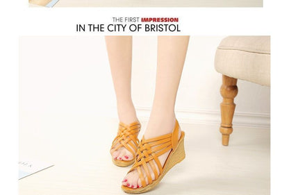 Sandals Wedge-Heel Strappy