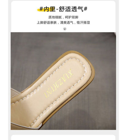 Bow Accent Slide Sandals