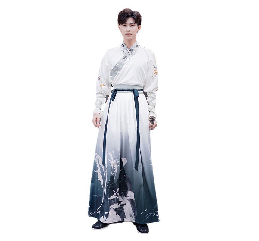 Print Gradient Hanfu Costume Set