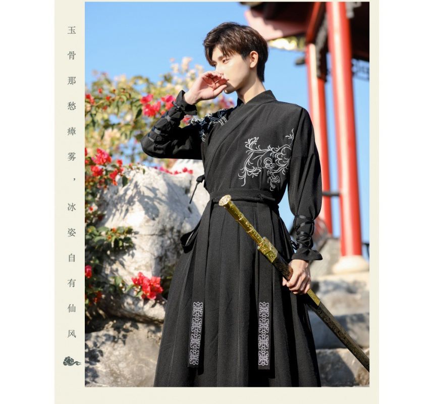 Embroidered Hanfu Costume / Forearm Panel / Set