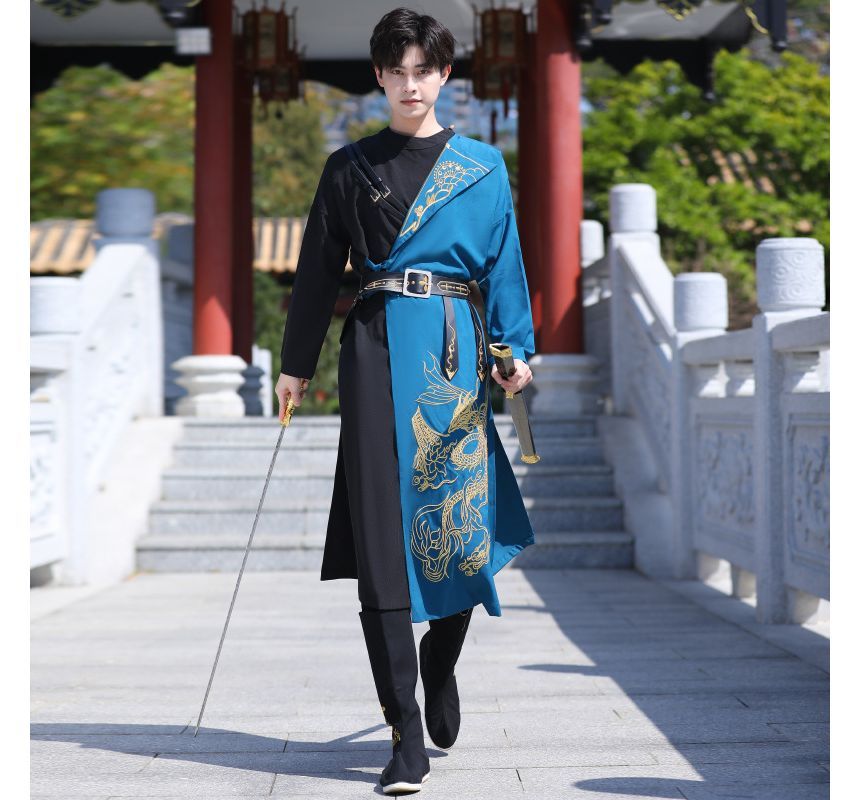 Embroidered Hanfu Costume / Belt / Set