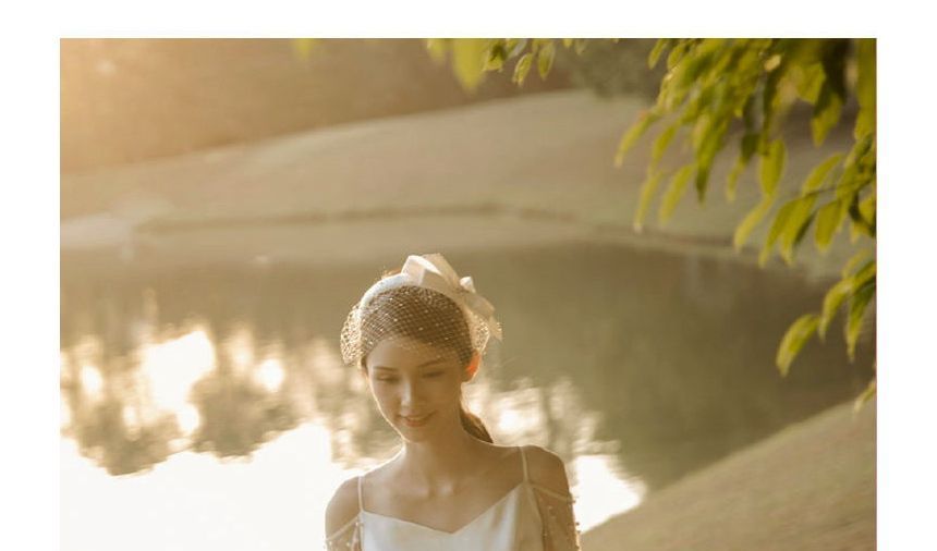 Long-Sleeve Gown Cold-Shoulder A-Line Wedding