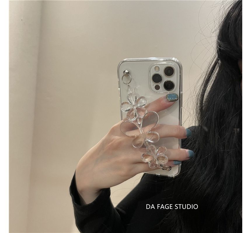 Flower Chain Transparent Phone Case