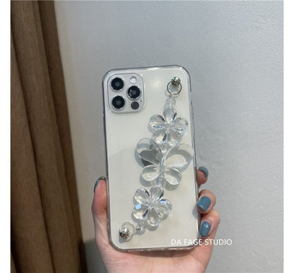 Flower Chain Transparent Phone Case