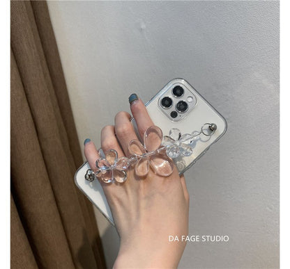 Flower Chain Transparent Phone Case