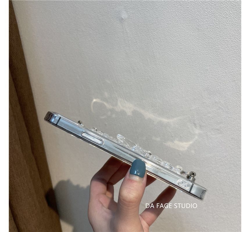 Flower Chain Transparent Phone Case