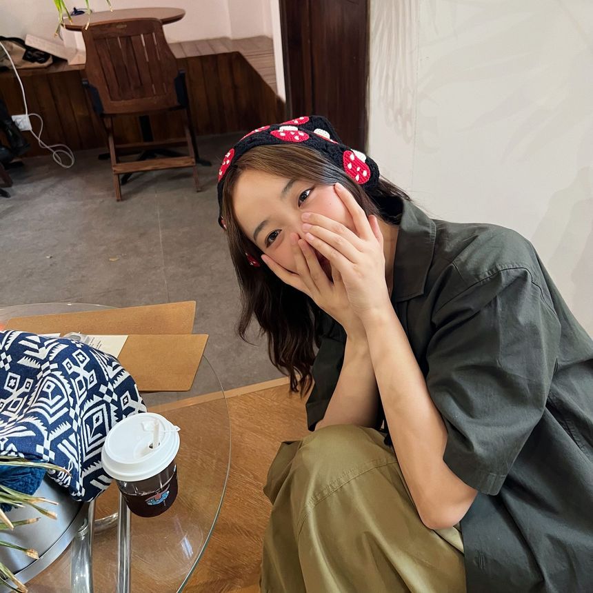 Mushroom Knit Head Bandana