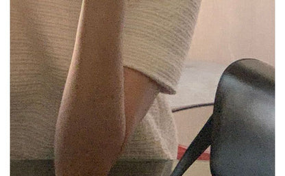 Haut uni à manches courtes