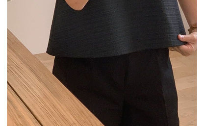 Haut uni à manches courtes