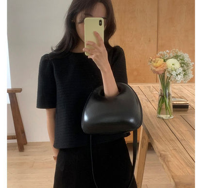 Haut uni à manches courtes