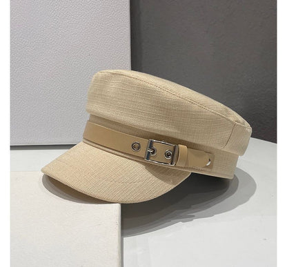 Belt Linen Cotton Military Cap
