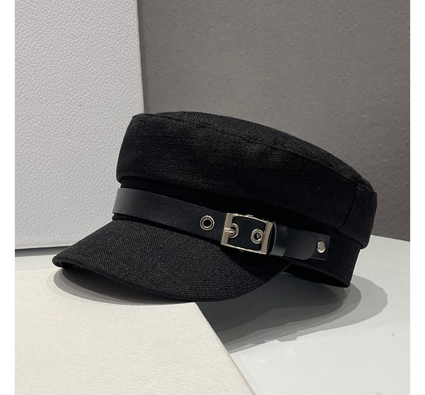 Belt Linen Cotton Military Cap