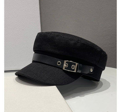 Belt Linen Cotton Military Cap