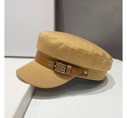 Belt Linen Cotton Military Cap