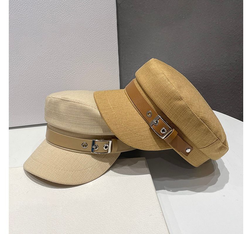 Belt Linen Cotton Military Cap